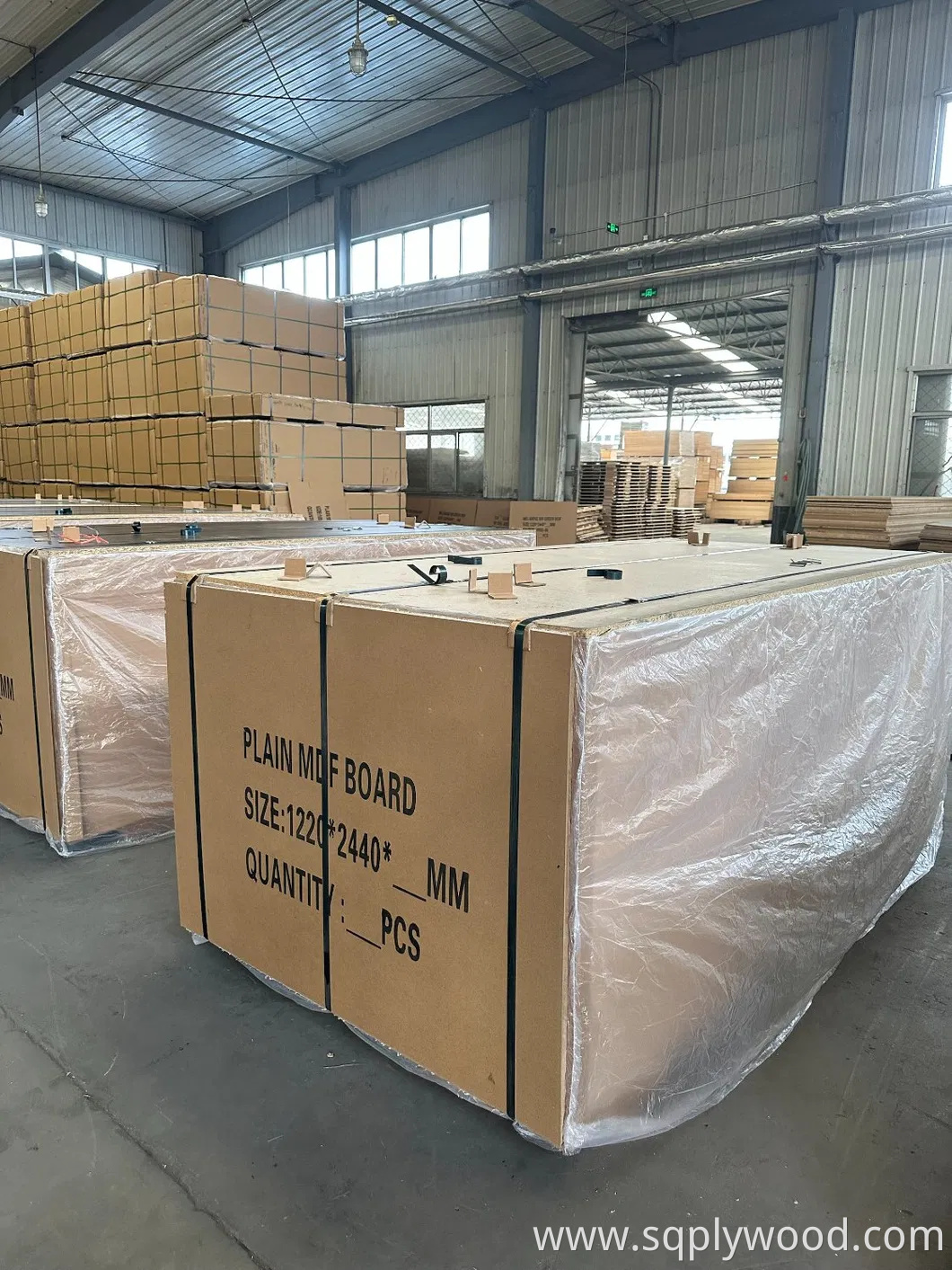 18mm E2 Grade Honsoar UV Pet Film Melamine MDF for Furniture